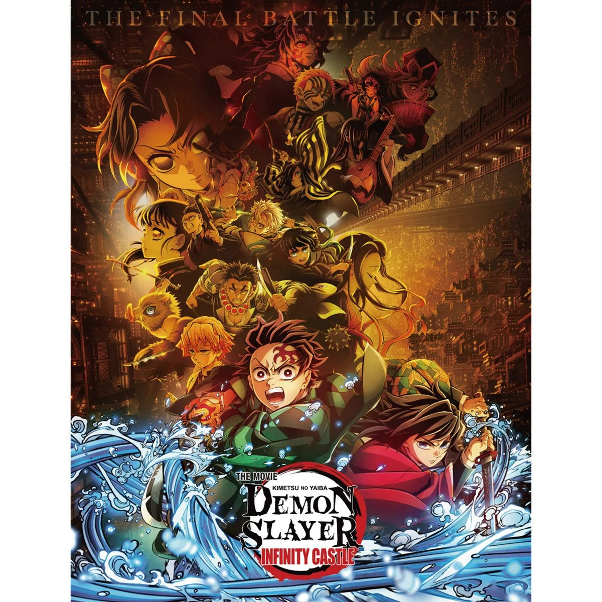 Demon Slayer Infinity Castle 1 Key Visual Group #02 Art Throw Blanket